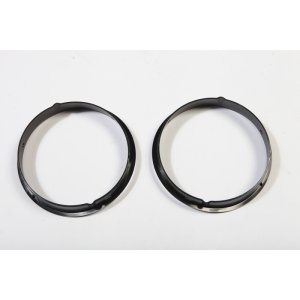 Jeep Wrangler Light Bezels - Rugged Ridge - Black - `97-`06